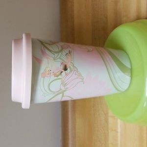 Disney Tinkerbell ceramic travel mug/tumbler with silicone lid